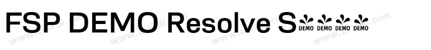 FSP DEMO Resolve S字体转换 FSP DEMO Resolve S字体转换